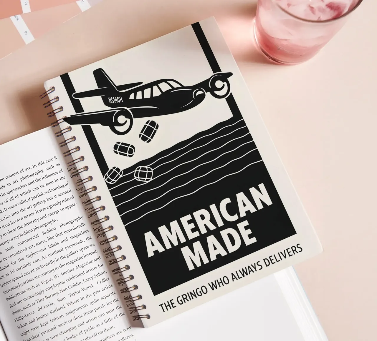American Made Print spiral notebook by MoviesArt