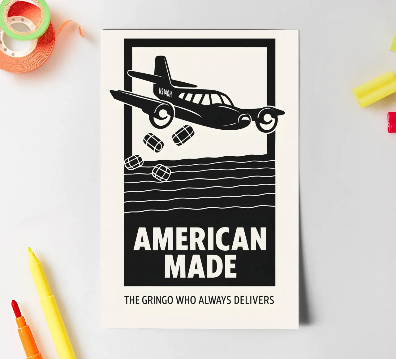 American Made Print sticker sheet by MoviesArt