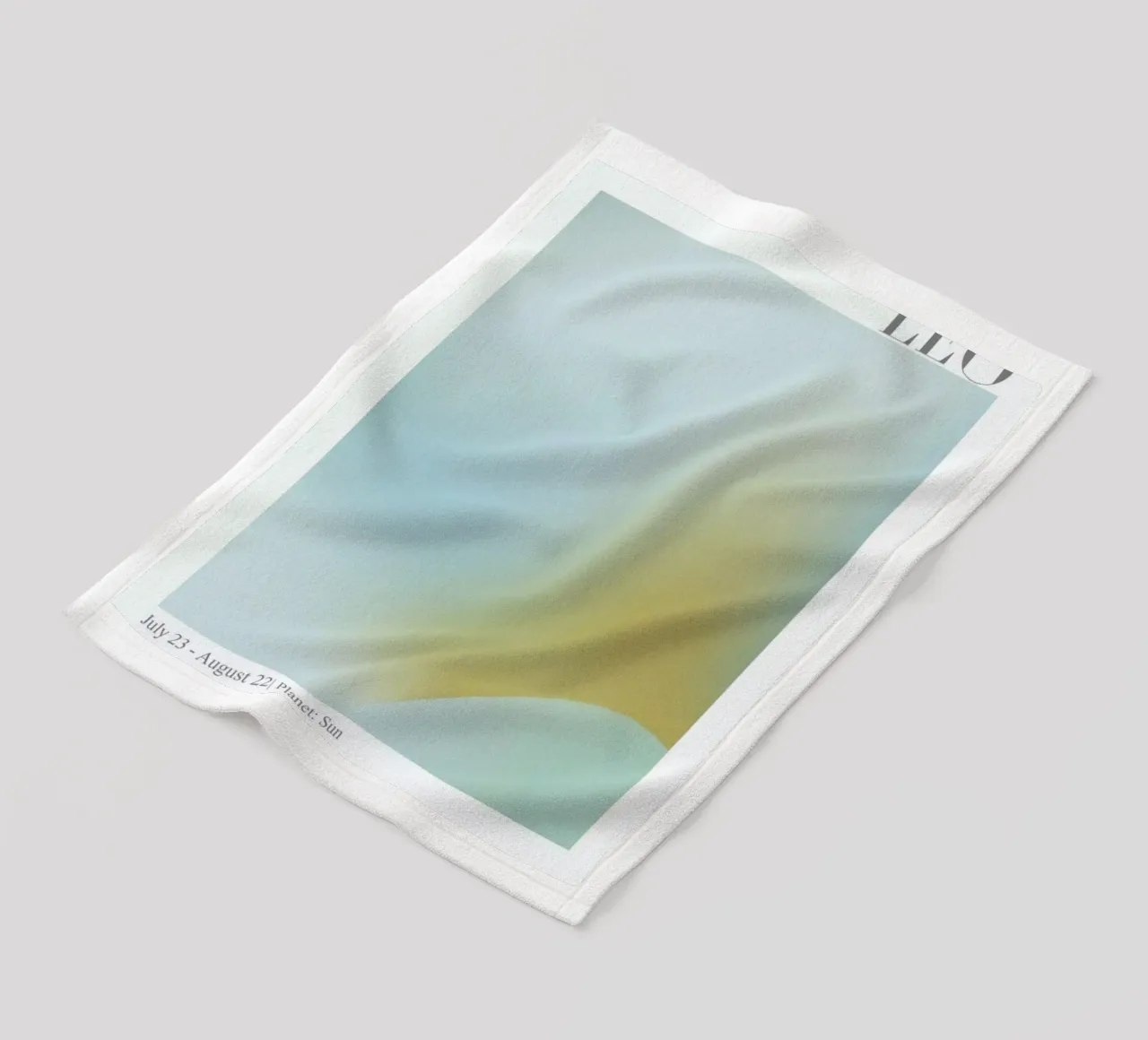 Leo Abstract Aura coperta in pile da cafelab