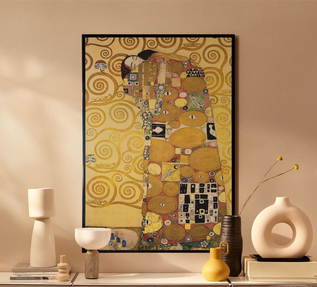 gustav klimt paintings, gustav klimt artwork poster by Super Art