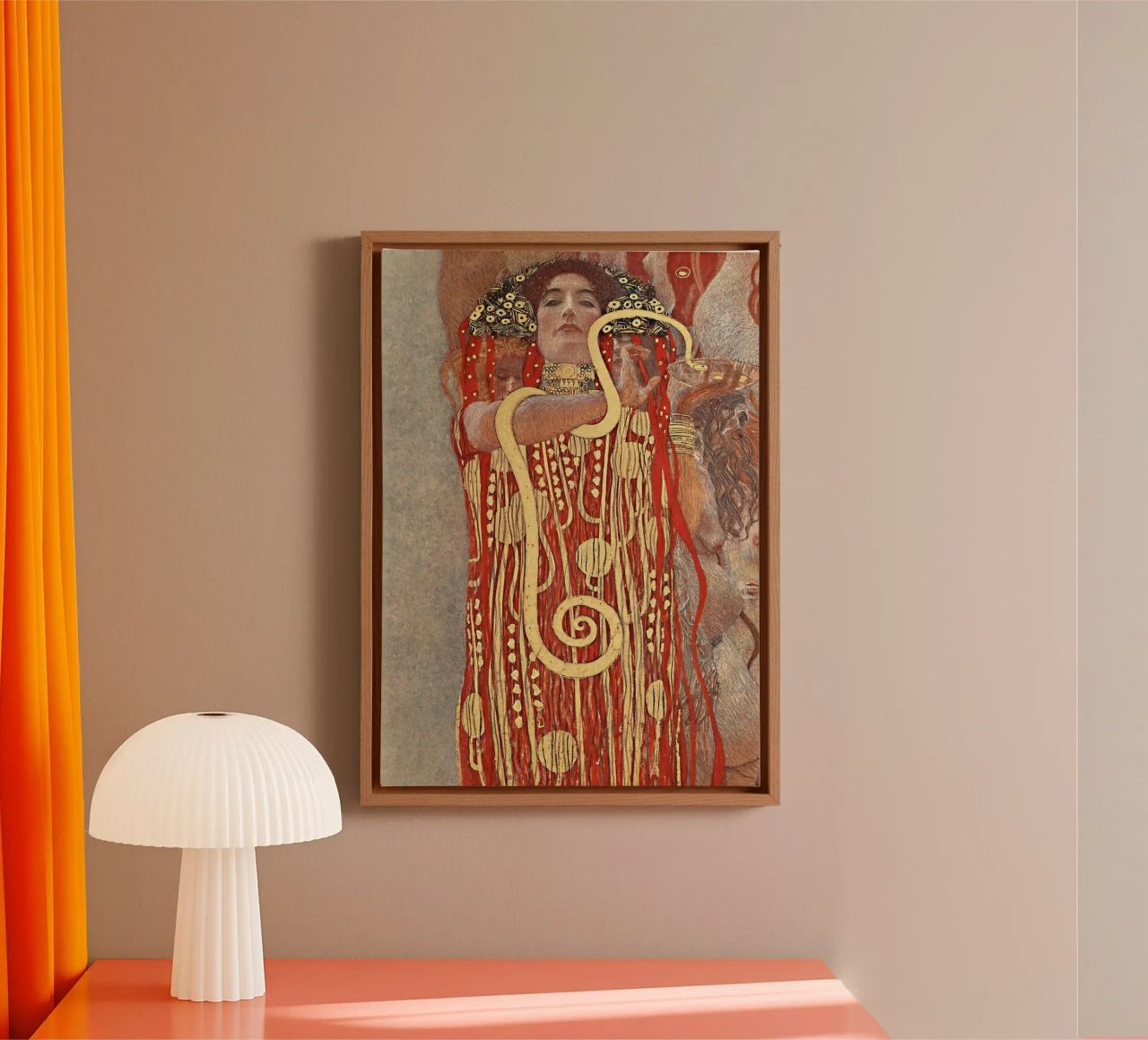 Gustav Klimt - Hygieia (1907) Leinwand von Super Art