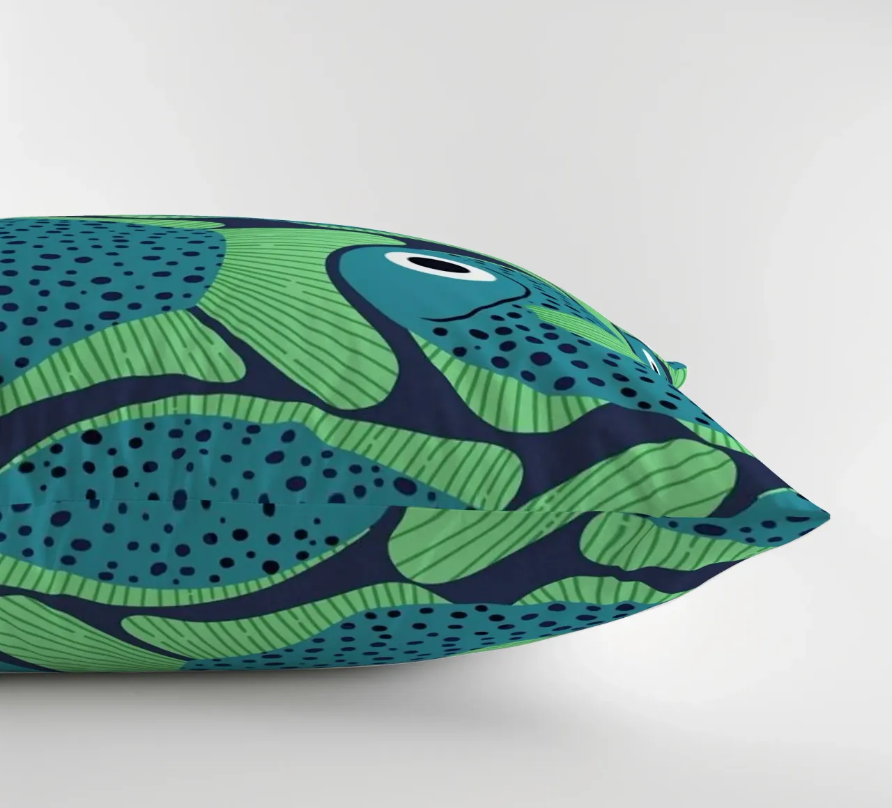 Blue Fish Pattern cuscino da Laura Graves