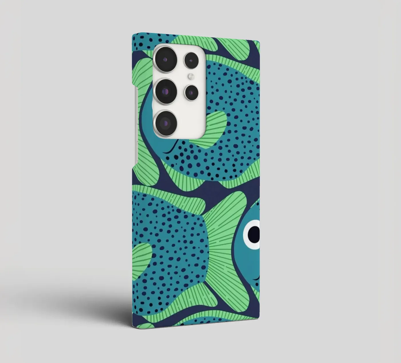Blue Fish Pattern cover samsung da Laura Graves