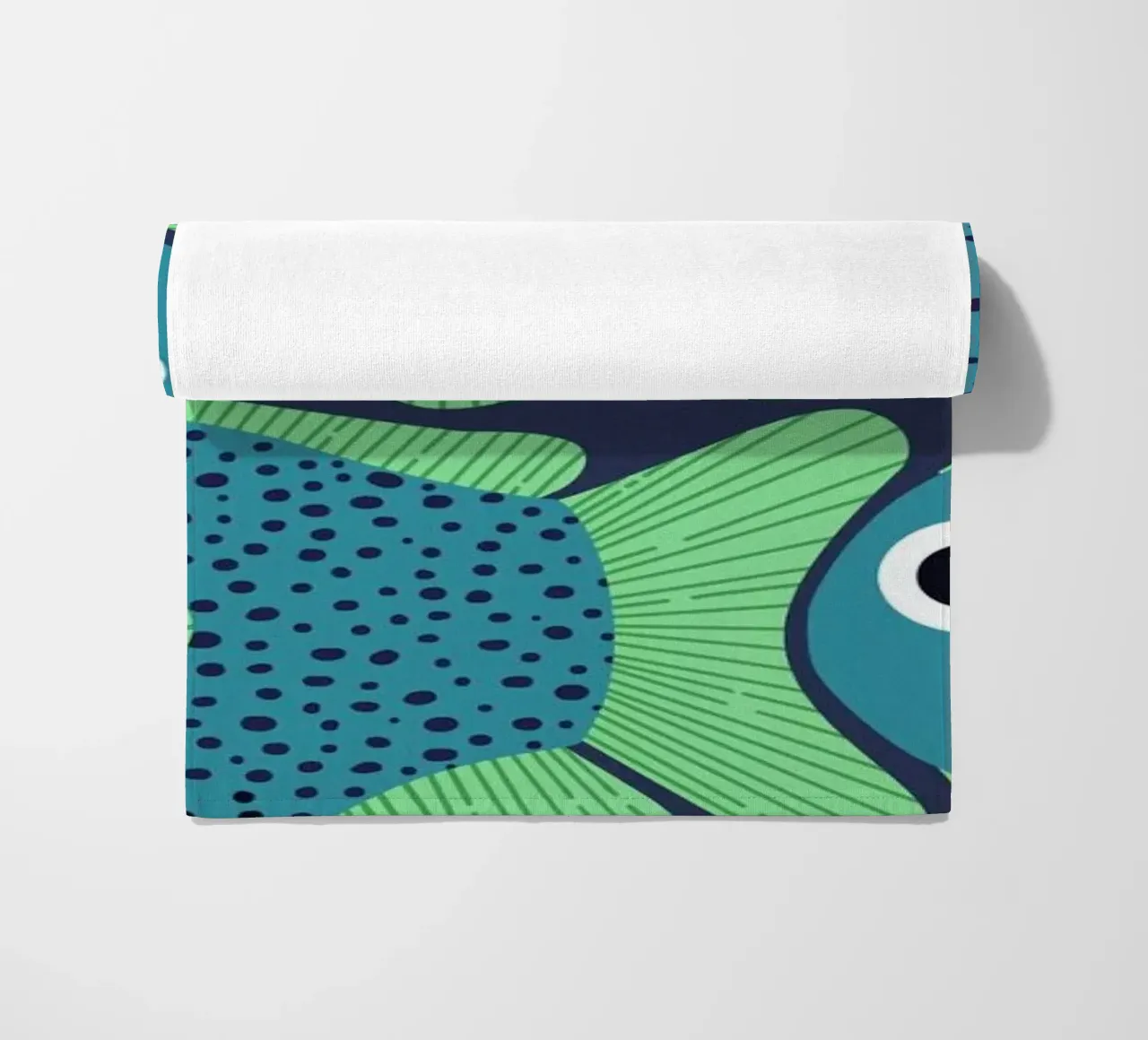 Blue Fish Pattern serviette de plage de Laura Graves