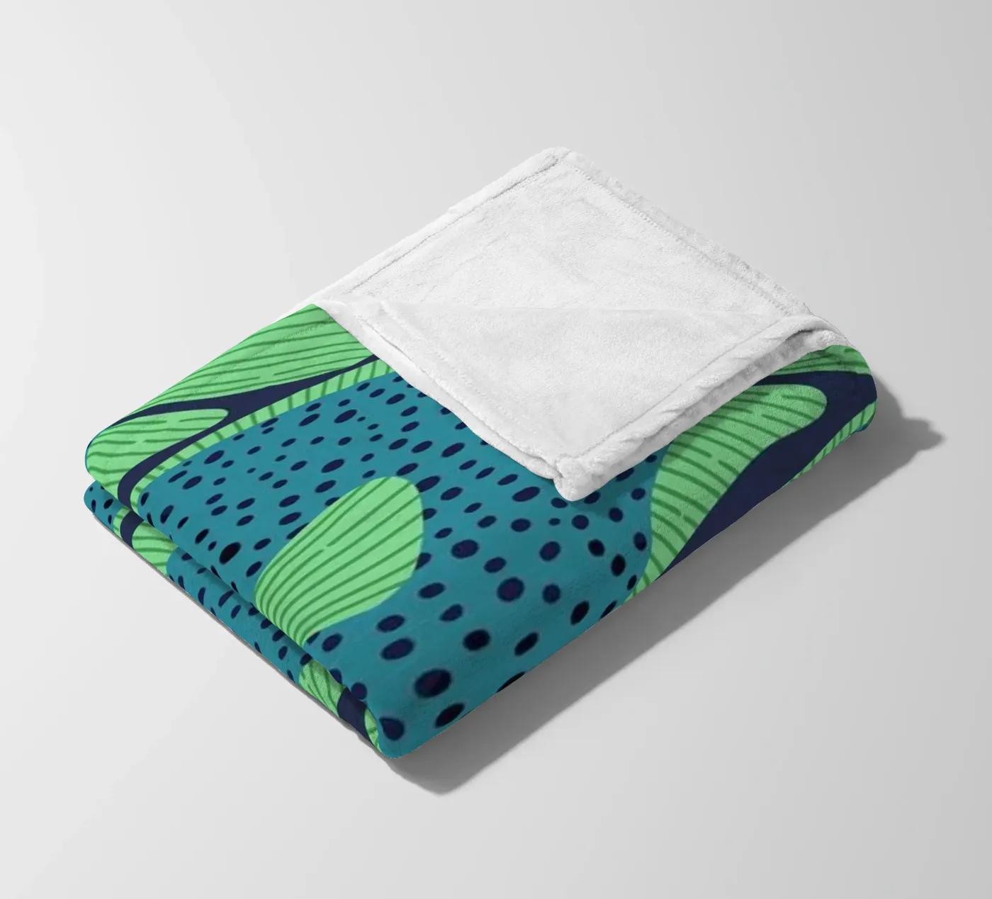 Blue Fish Pattern fleecedeken van Laura Graves