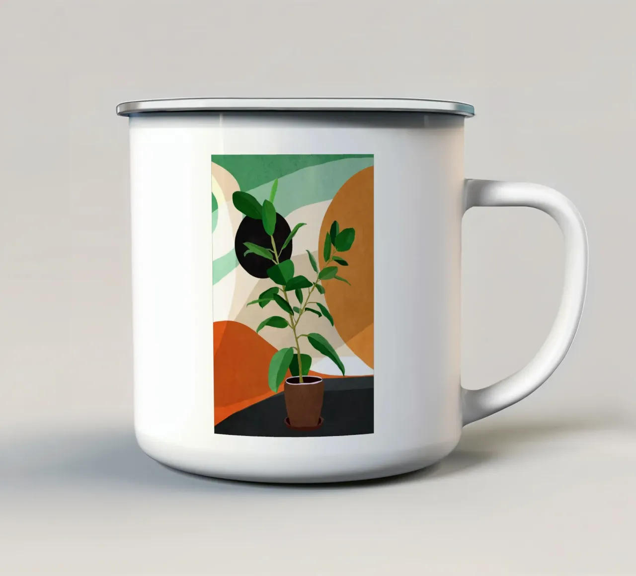 Colorful Branching Out 07 tazza in smalto da cityart