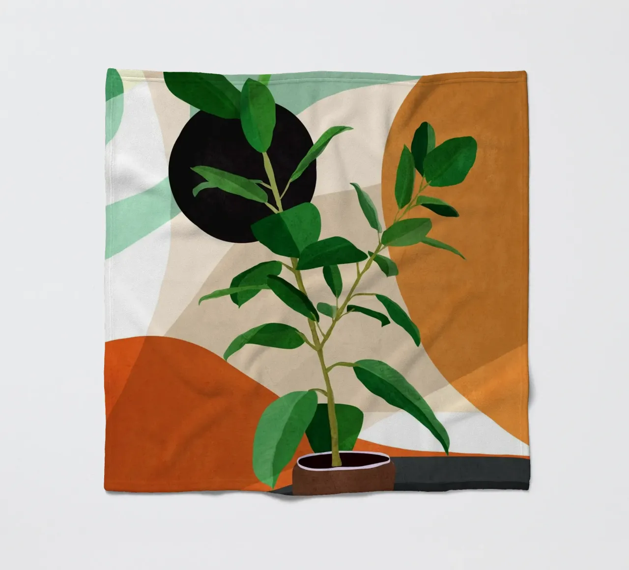 Colorful Branching Out 07 coperta in pile da cityart