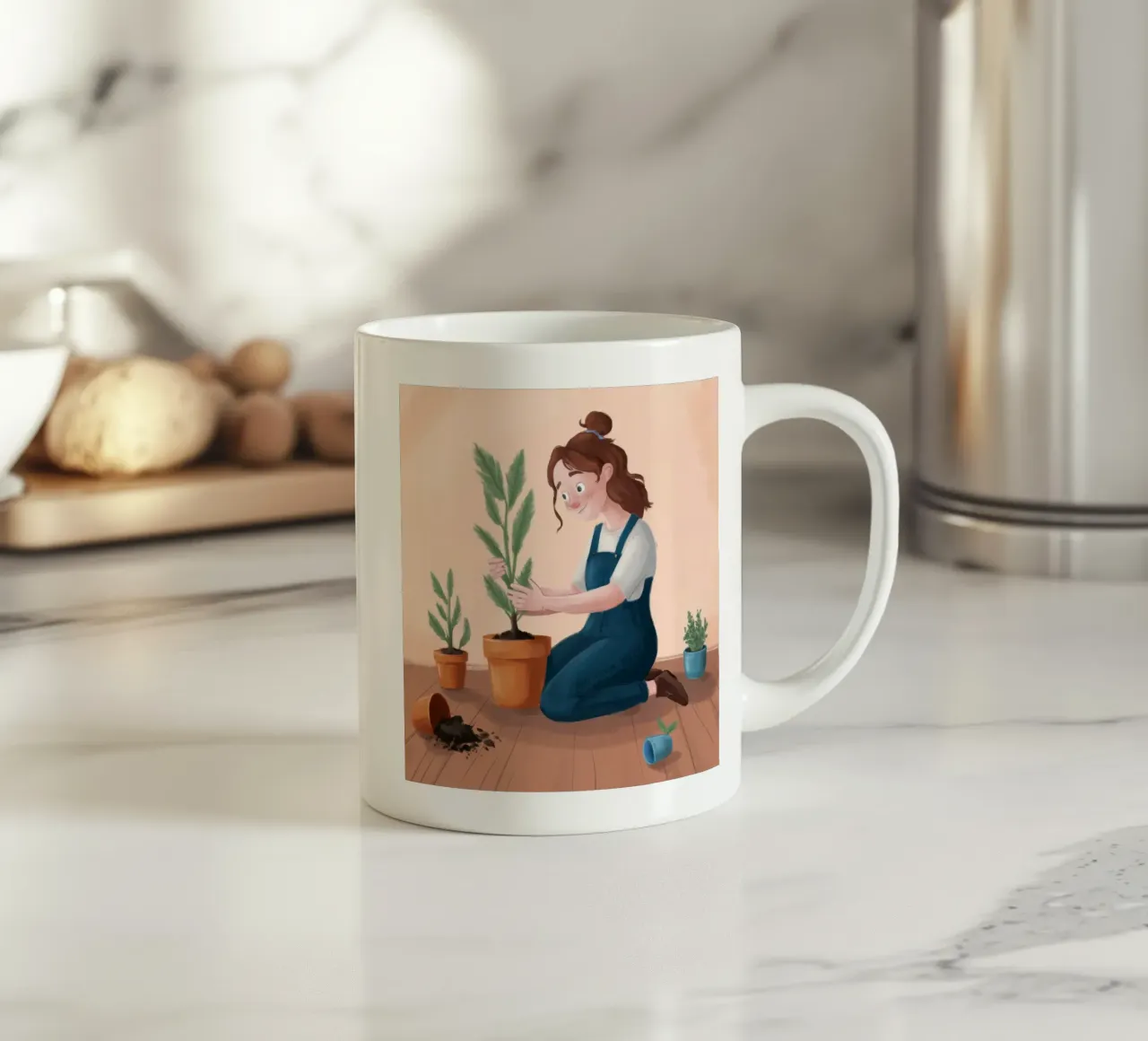 Piantare un momento delicato tazza in ceramica da Arcane Shade