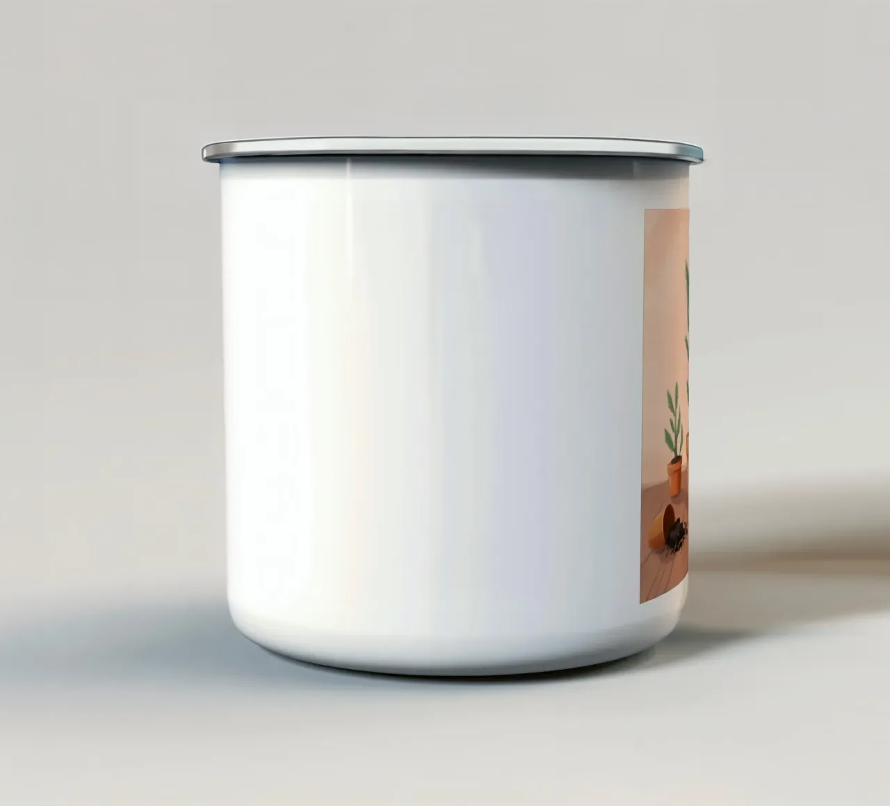 Piantare un momento delicato tazza in smalto da Arcane Shade
