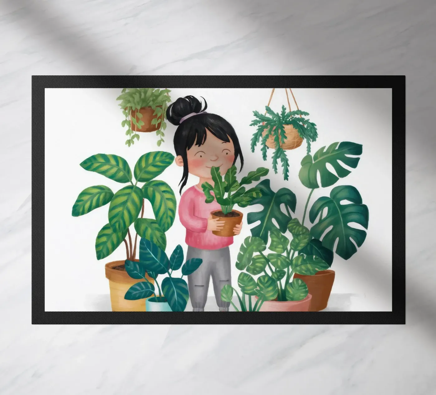 Tiny Green World doormat by Arcane Shade