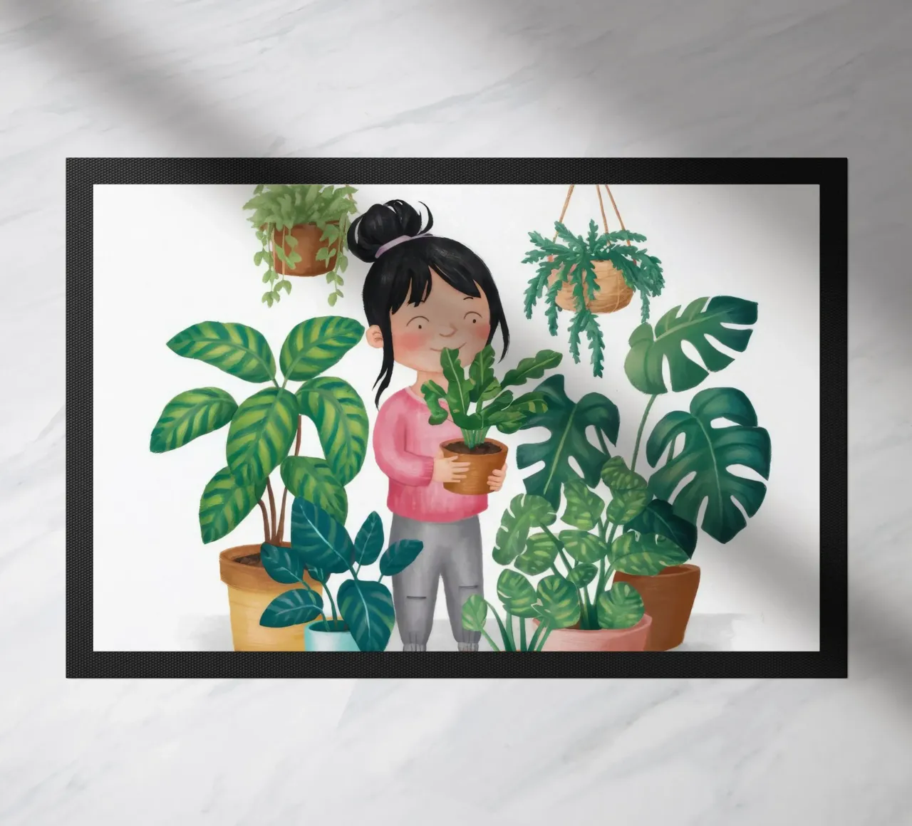 Tiny Green World doormat by Arcane Shade