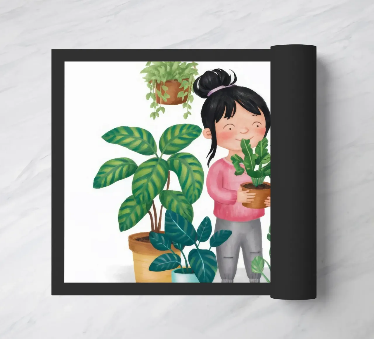 Tiny Green World doormat by Arcane Shade