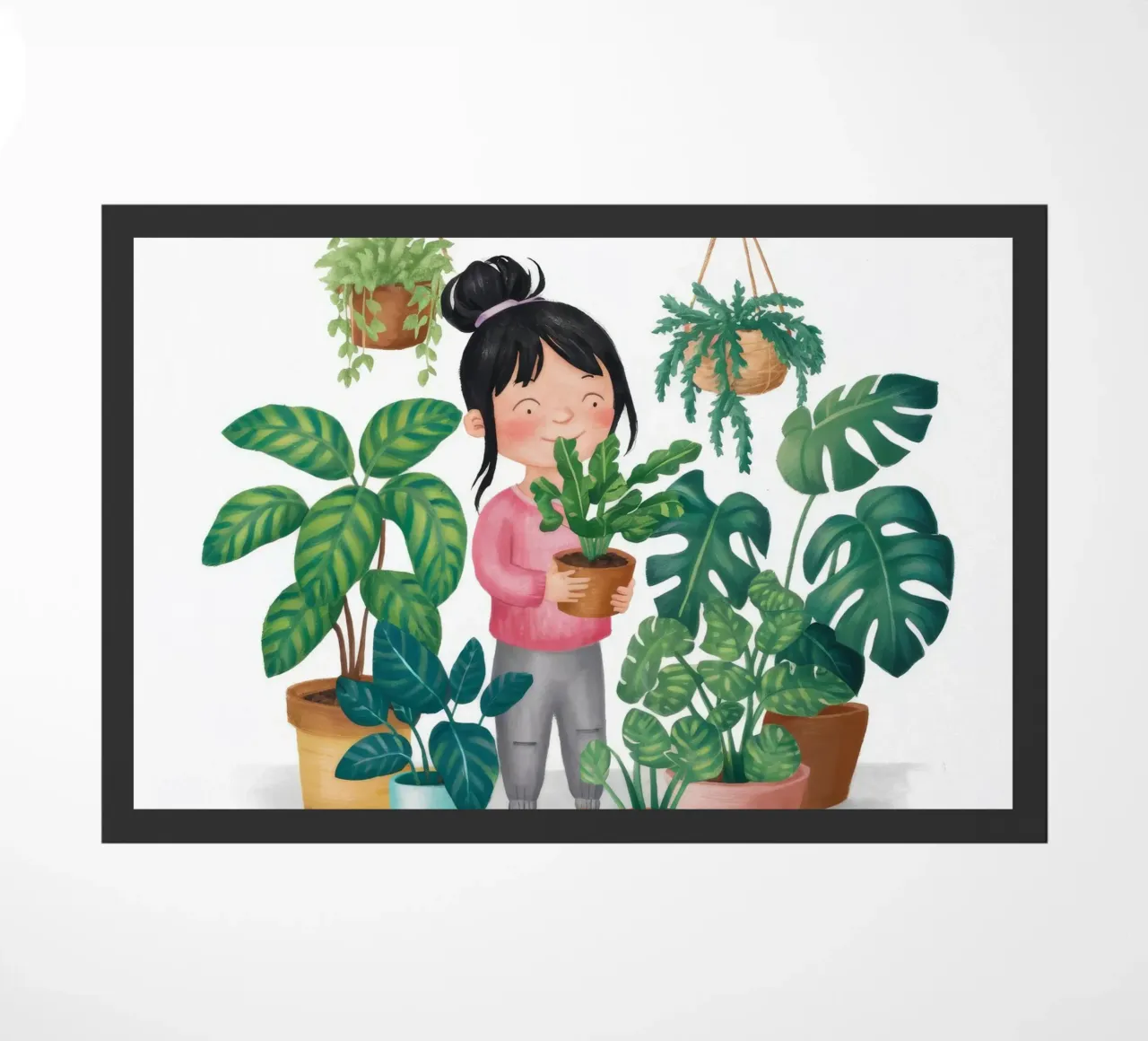 Tiny Green World doormat by Arcane Shade