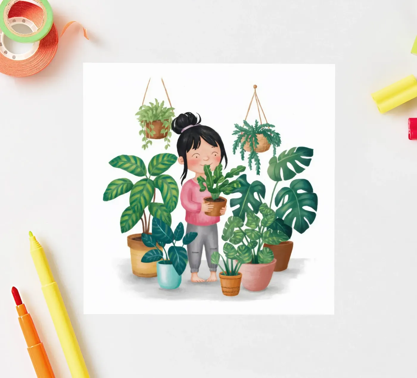 Tiny Green World sticker van Arcane Shade