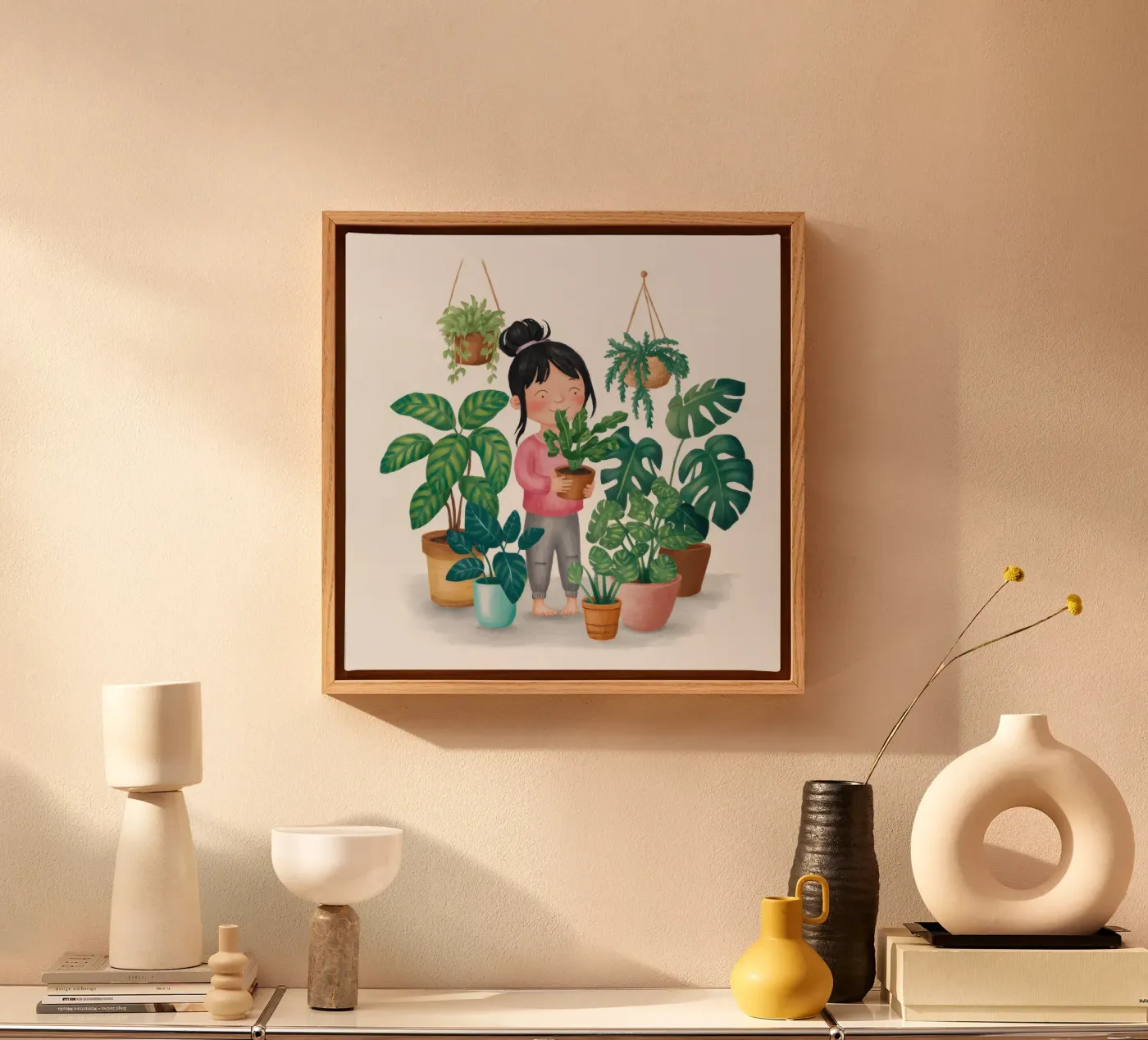 Tiny Green World canvas by Arcane Shade