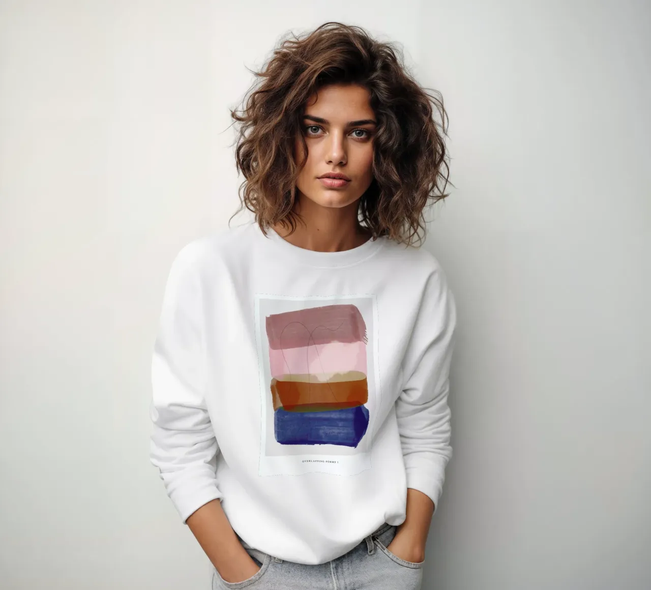 Overlapping Forms I Sweatshirt von Pure