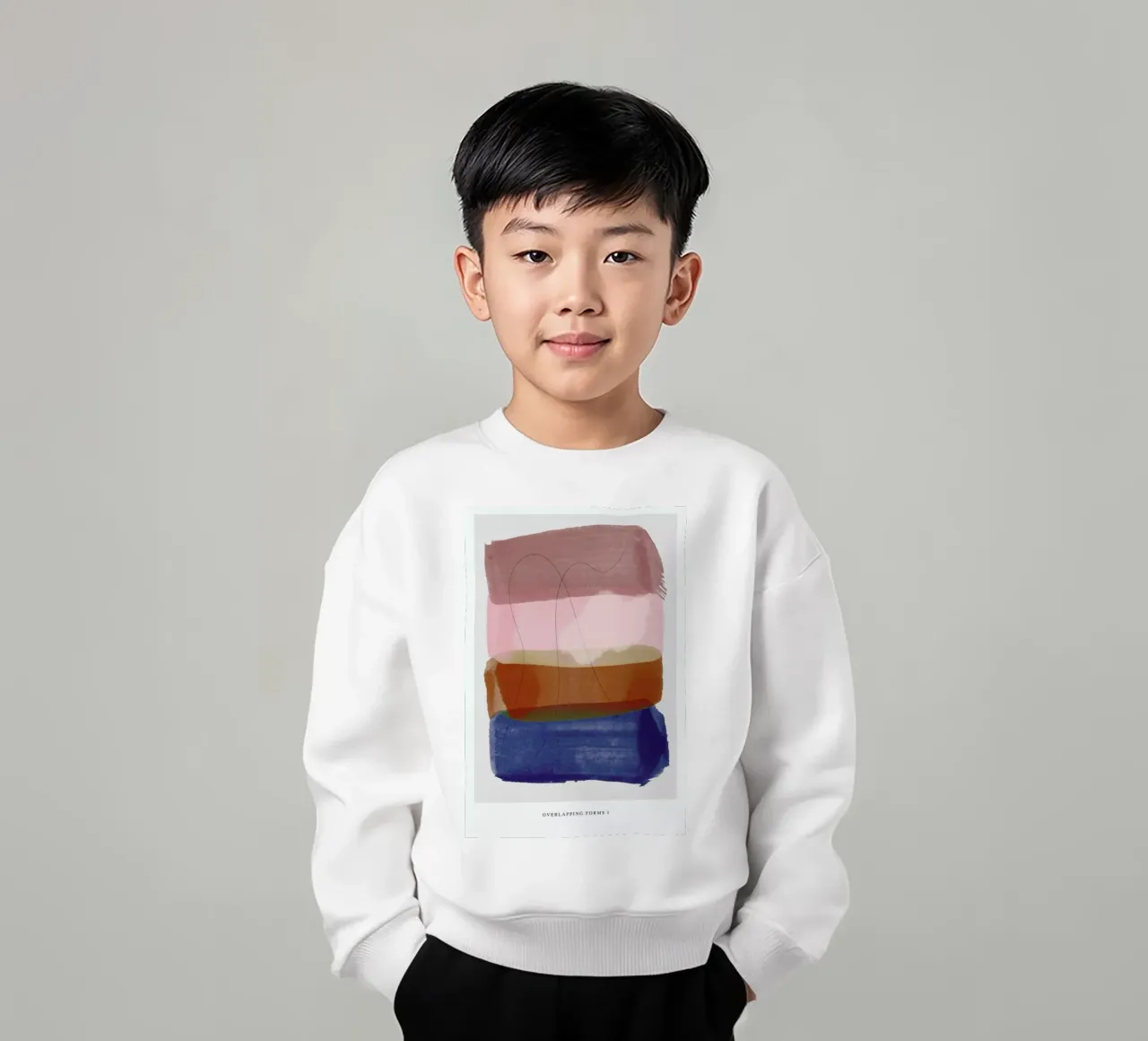 Overlapping Forms I sudadera para niño de Pure
