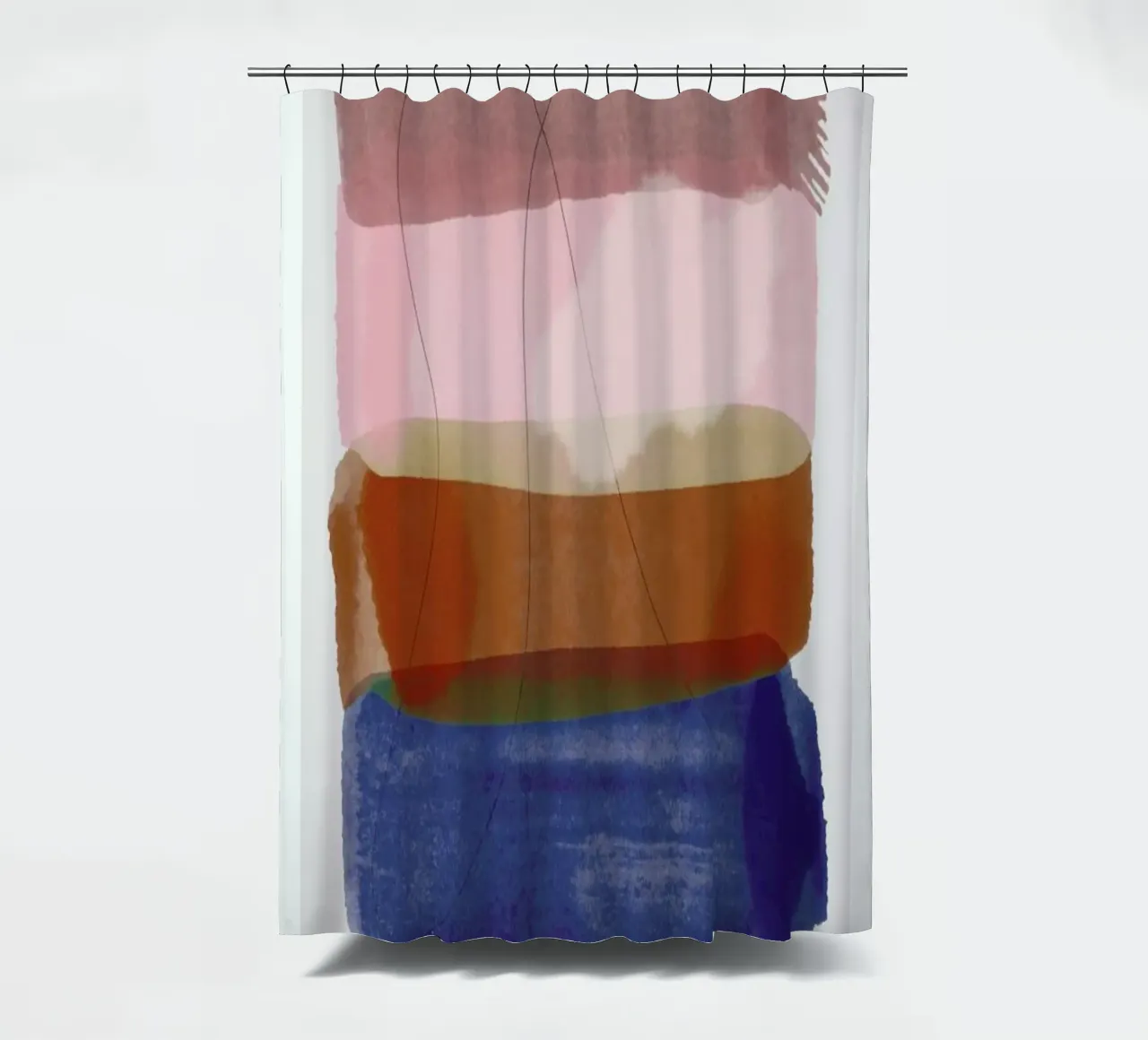 Overlapping Forms I tenda da doccia da Pure