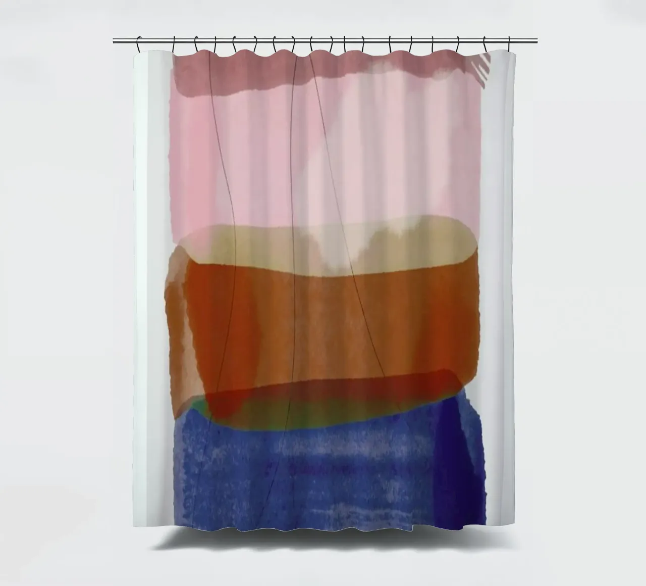 Overlapping Forms I tenda da doccia da Pure