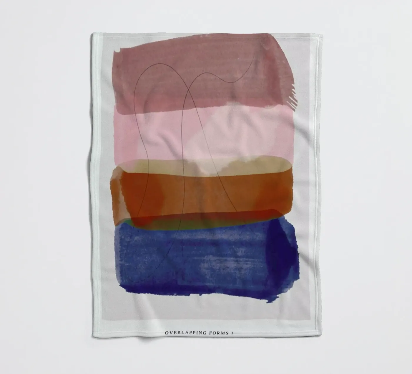 Overlapping Forms I fleecedeken van Pure