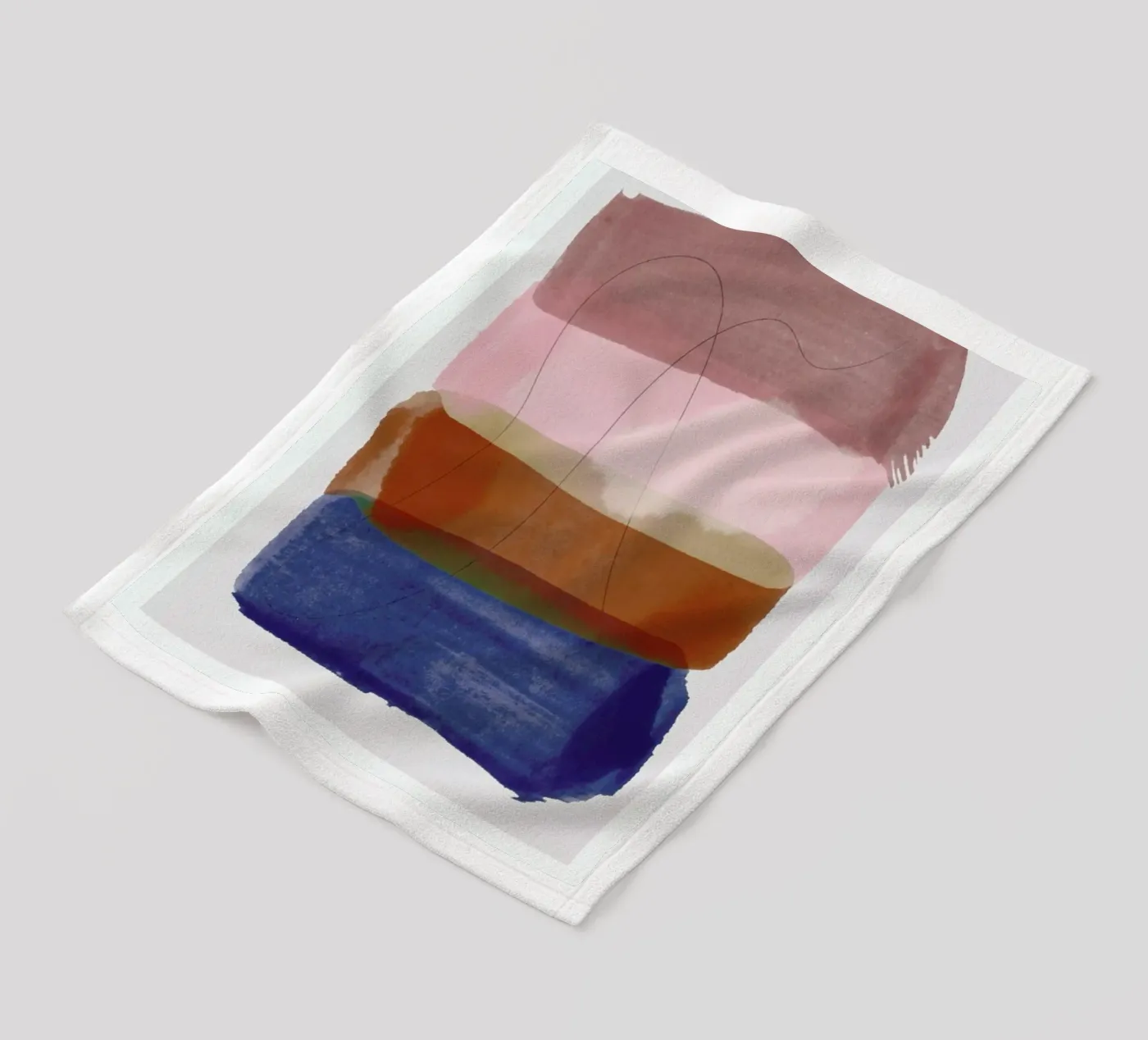 Overlapping Forms I Fleecedecke von Pure