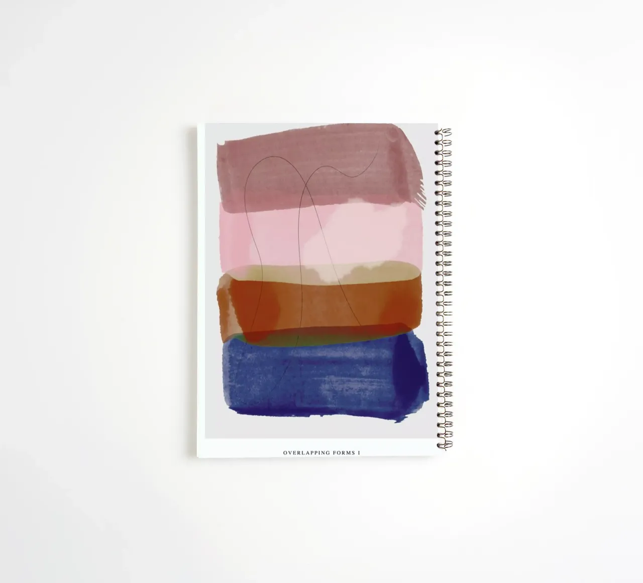 Overlapping Forms I spiral notebook by Pure