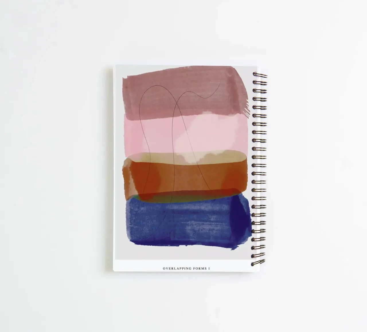 Overlapping Forms I spiral notebook by Pure