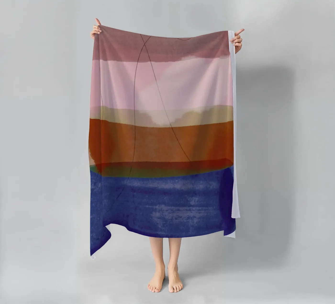 Overlapping Forms I Strandtuch von Pure