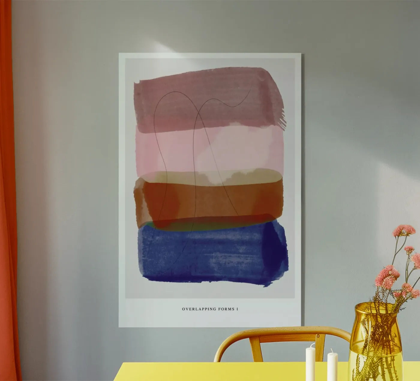 Overlapping Forms I acryl van Pure