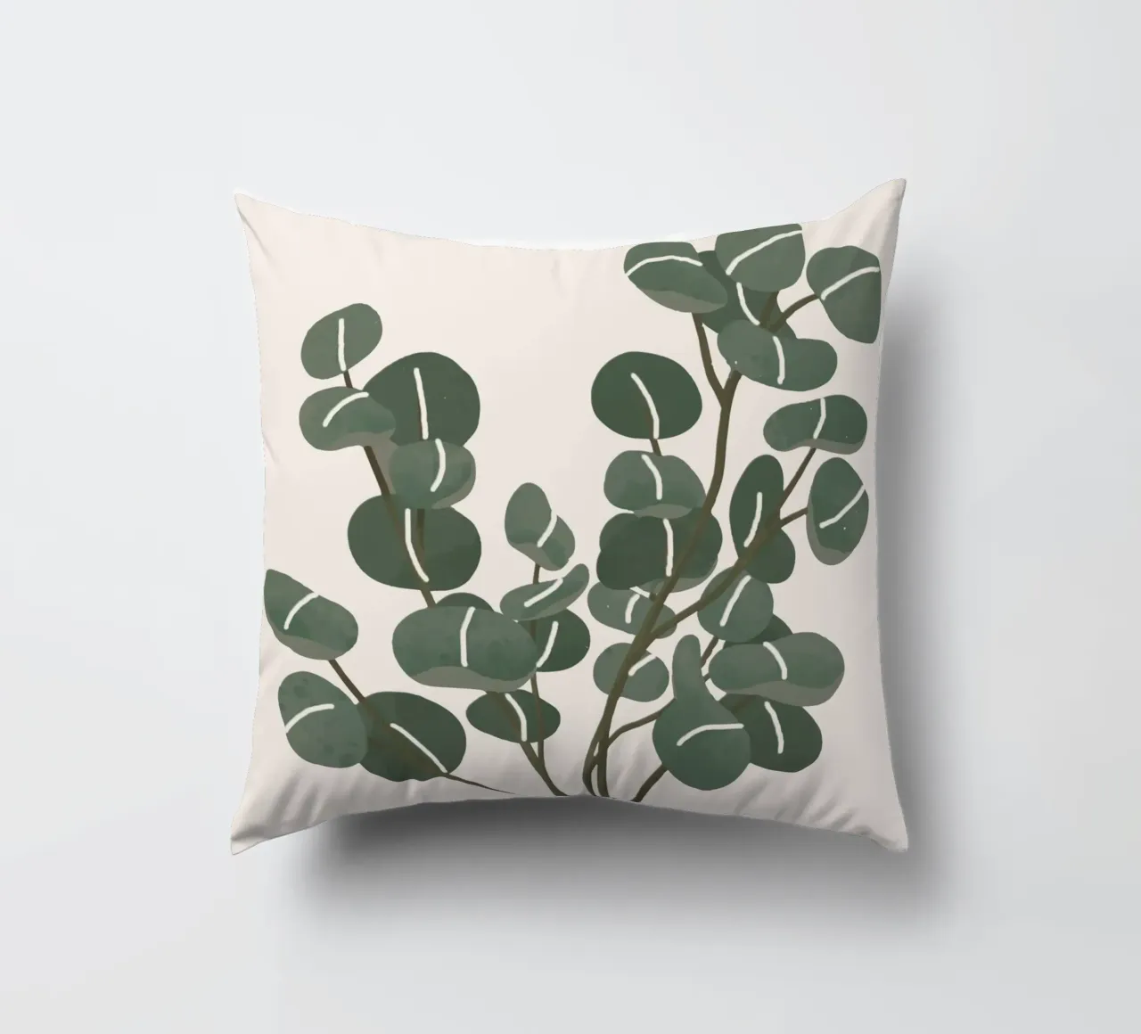 Little Eucalyptus decorative cushion by Flow Line
