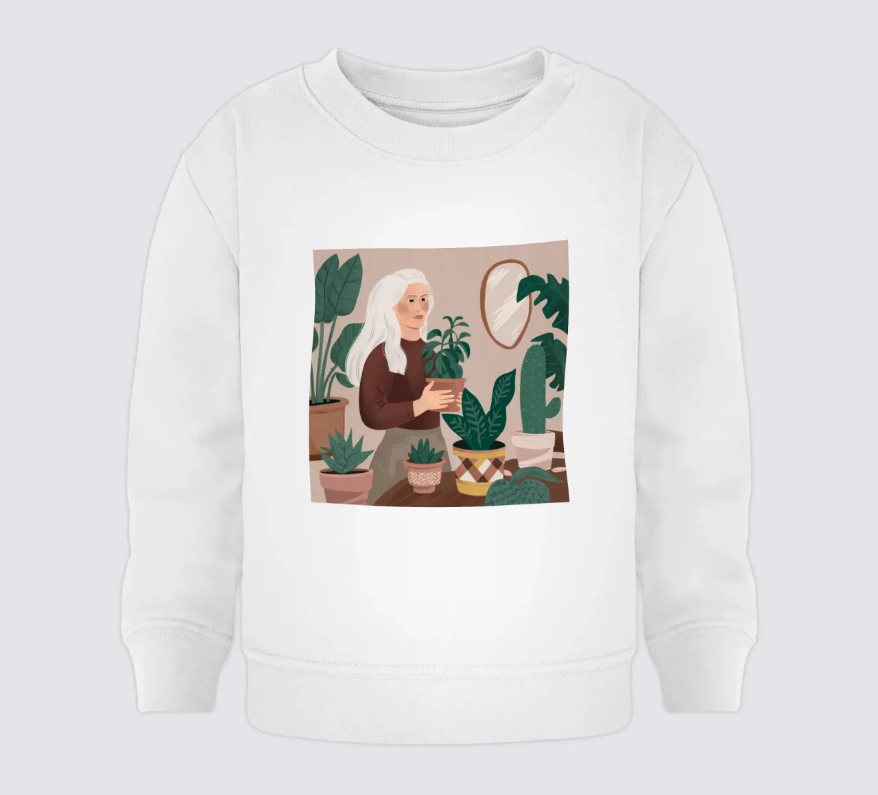 Pianta Serenity d'argento felpa neonato da Arcane Shade