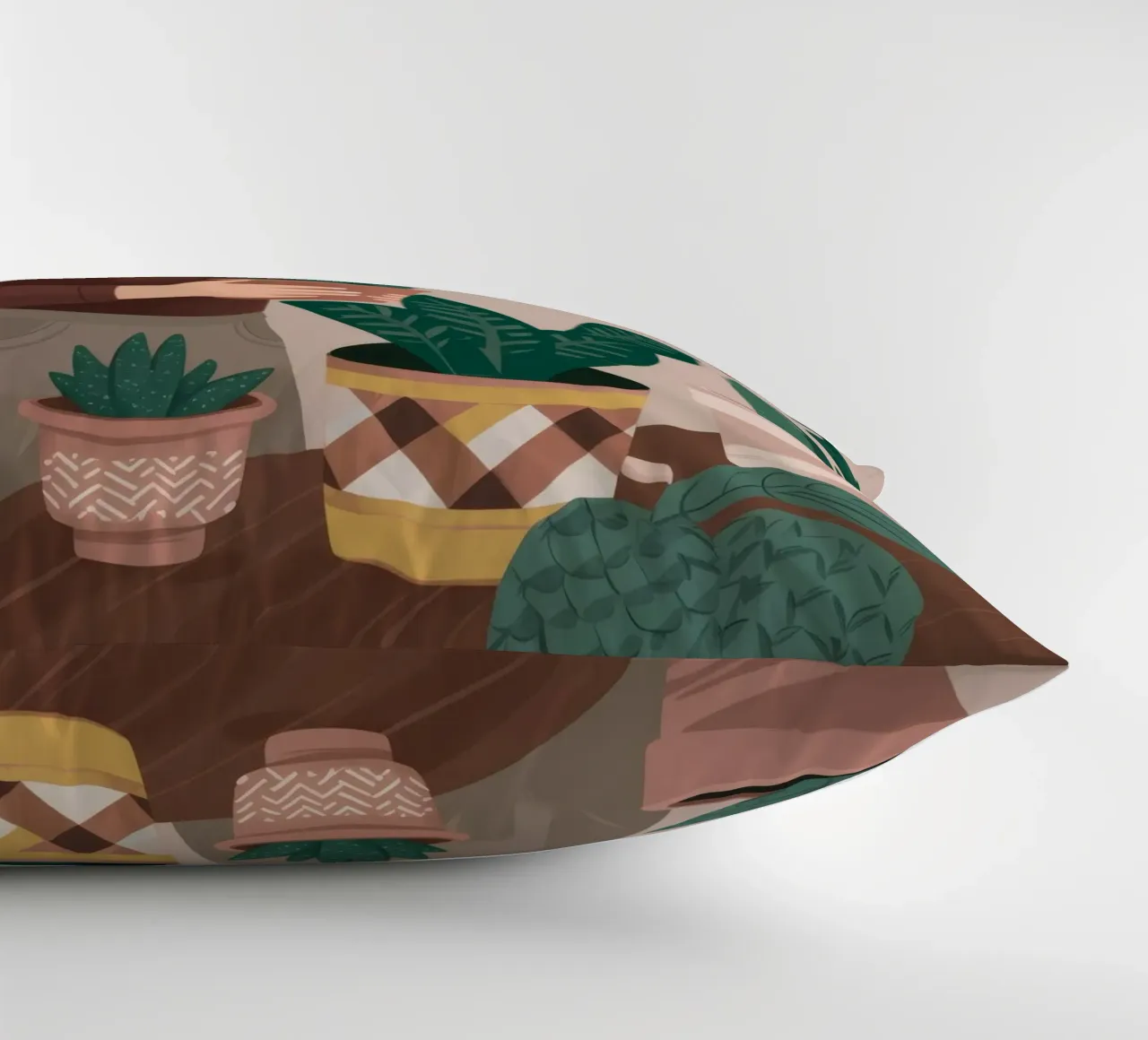 Silver Serenity Plant decorative cushion by Arcane Shade