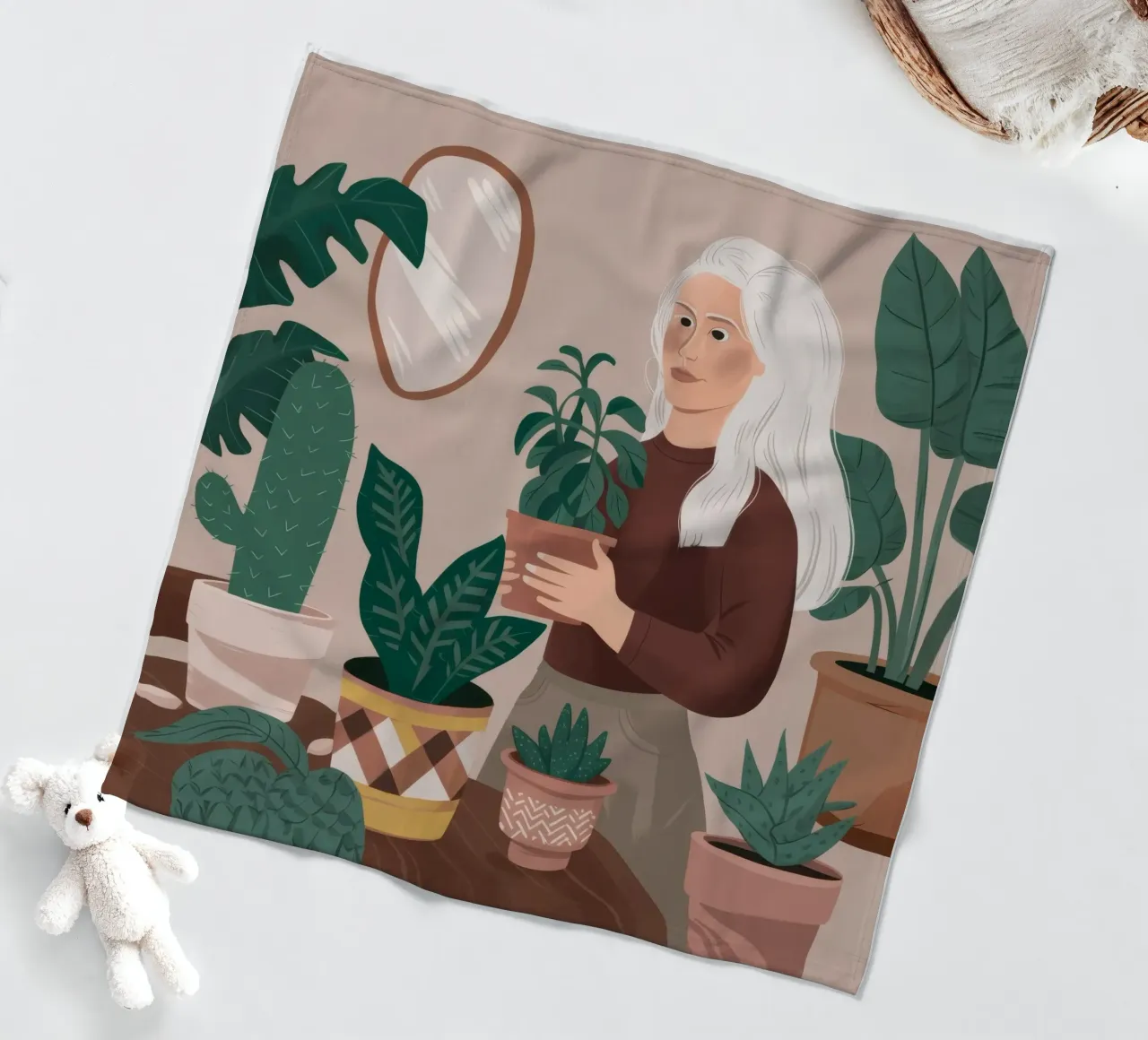 Pianta Serenity d'argento coperta in pile da Arcane Shade