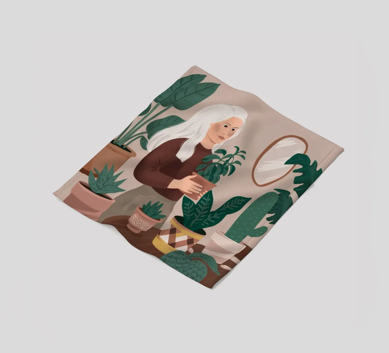 Pianta Serenity d'argento coperta in pile da Arcane Shade