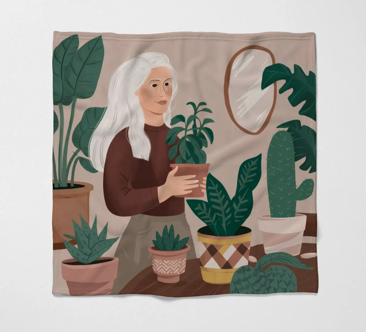 Pianta Serenity d'argento coperta in pile da Arcane Shade