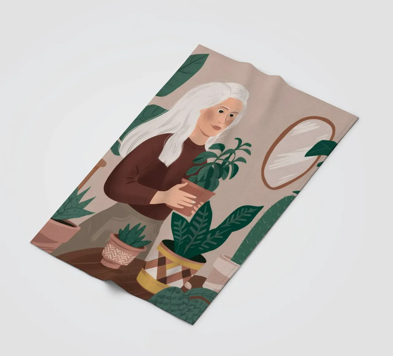 Pianta Serenity d'argento coperta in pile da Arcane Shade