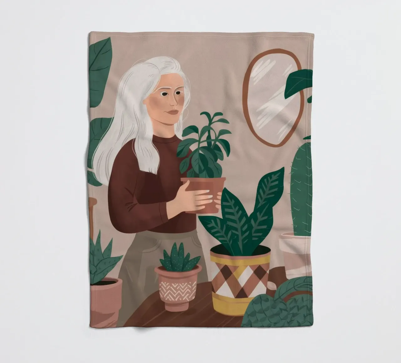 Pianta Serenity d'argento coperta in pile da Arcane Shade