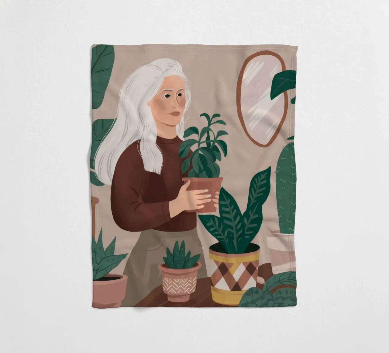 Pianta Serenity d'argento coperta in pile da Arcane Shade