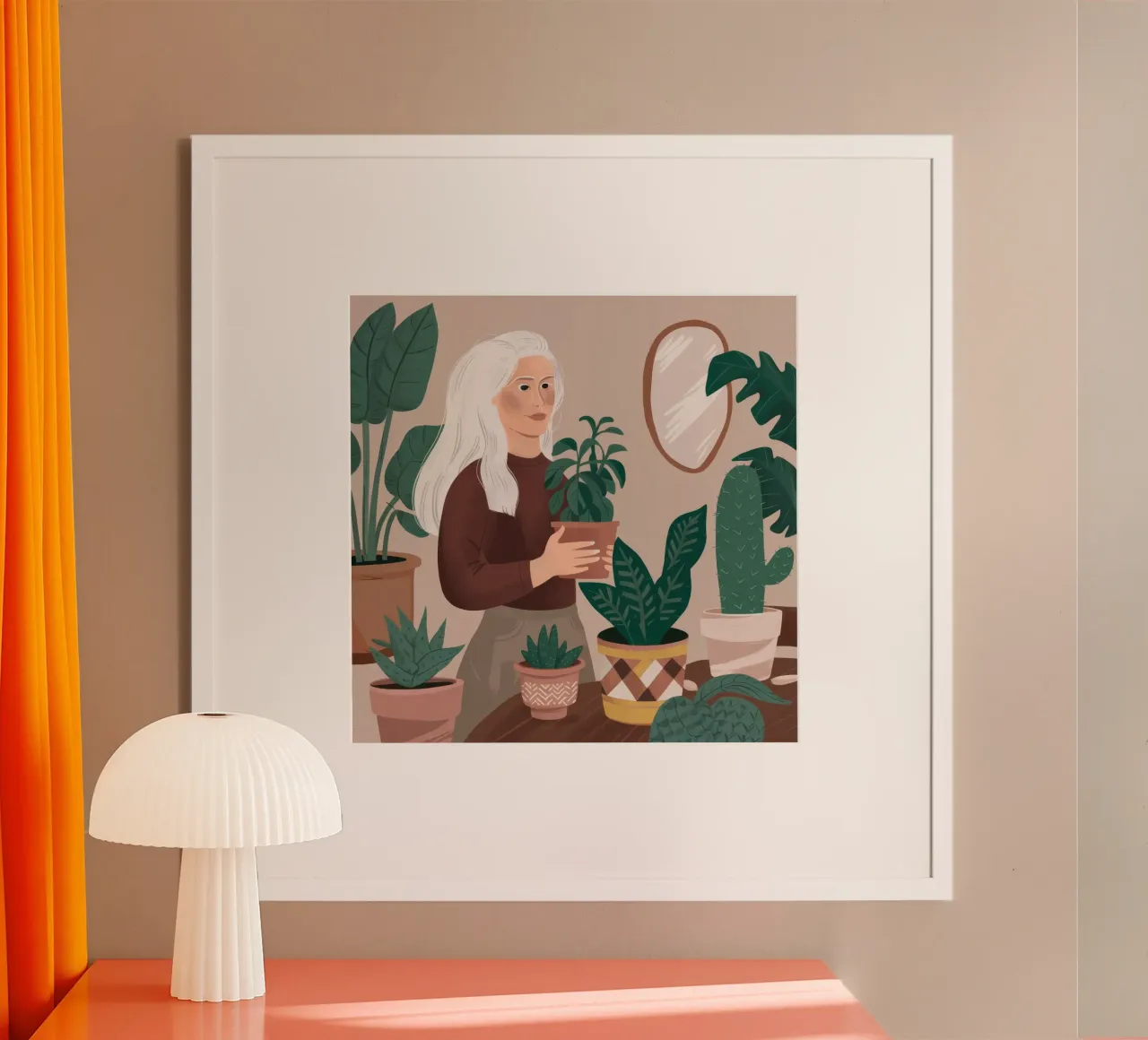 Pianta Serenity d'argento carta hahnemühle da Arcane Shade