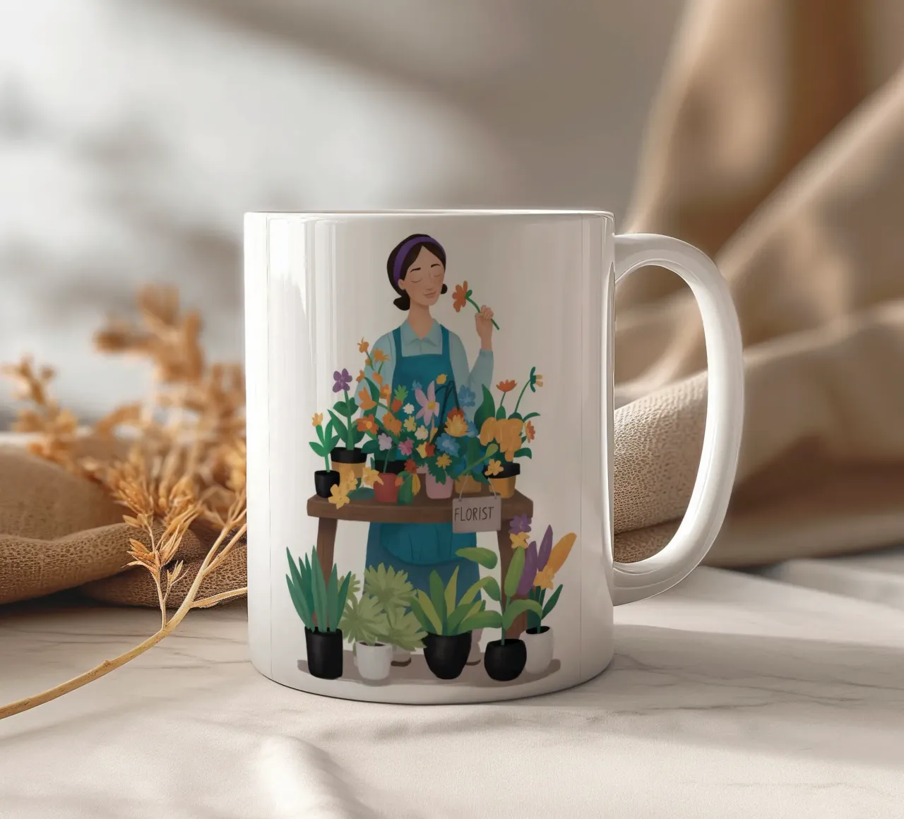 Allegria del mercato floreale tazza in ceramica da Arcane Shade