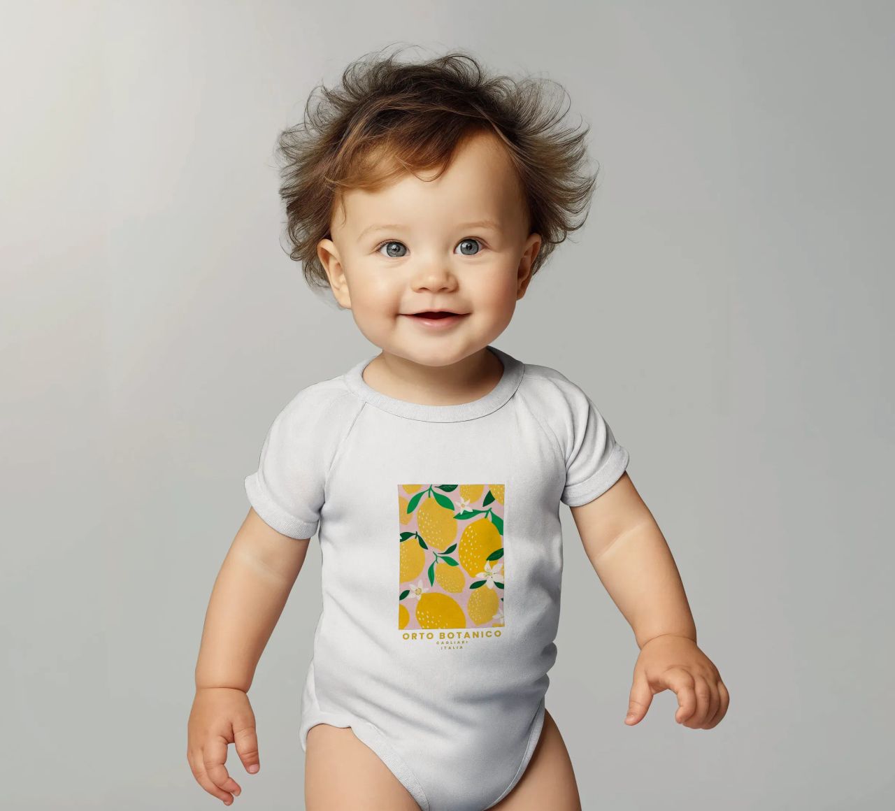 Orto Botanico body neonato maniche corte da Pure