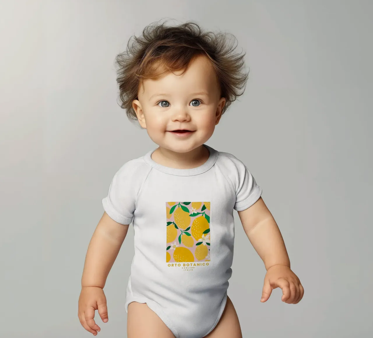 Orto Botanico body neonato maniche corte da Pure