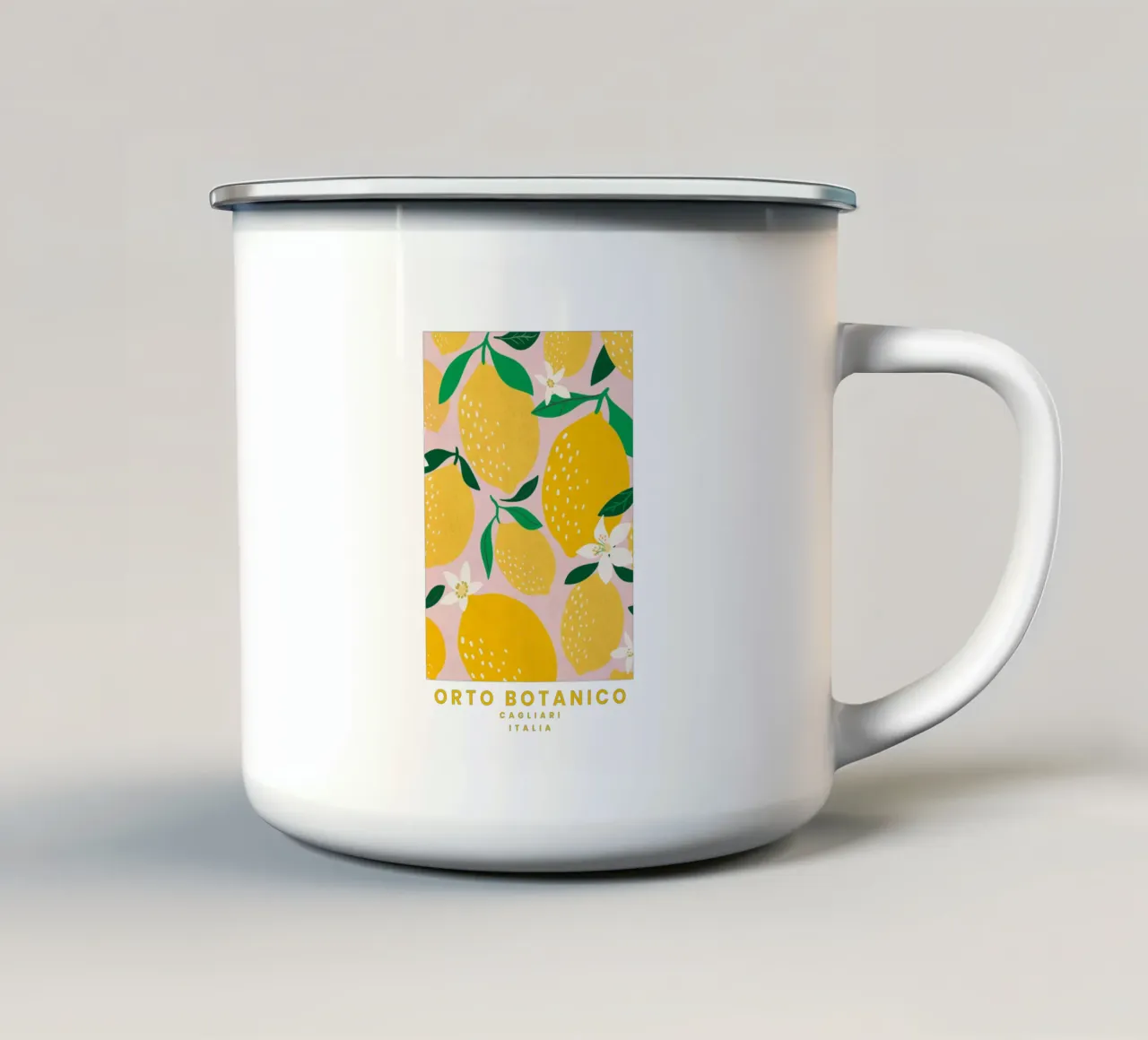 Orto Botanico tazza in smalto da Pure