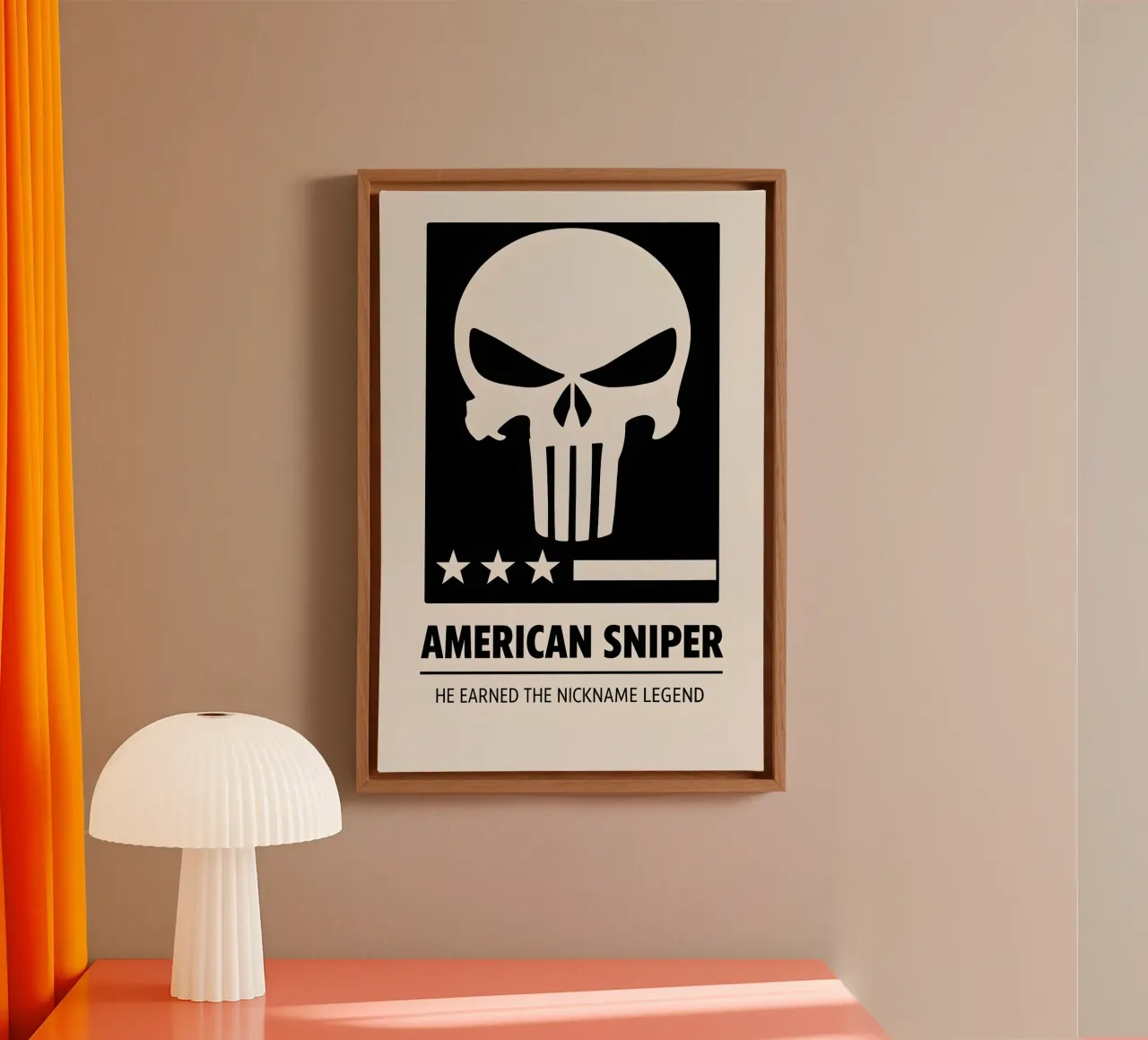 American Sniper Print canvas by MoviesArt