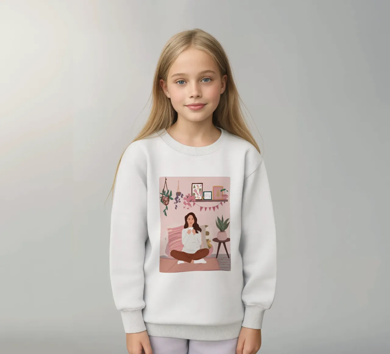 Tea and Green Time kids sweatshirt by Arcane Shade