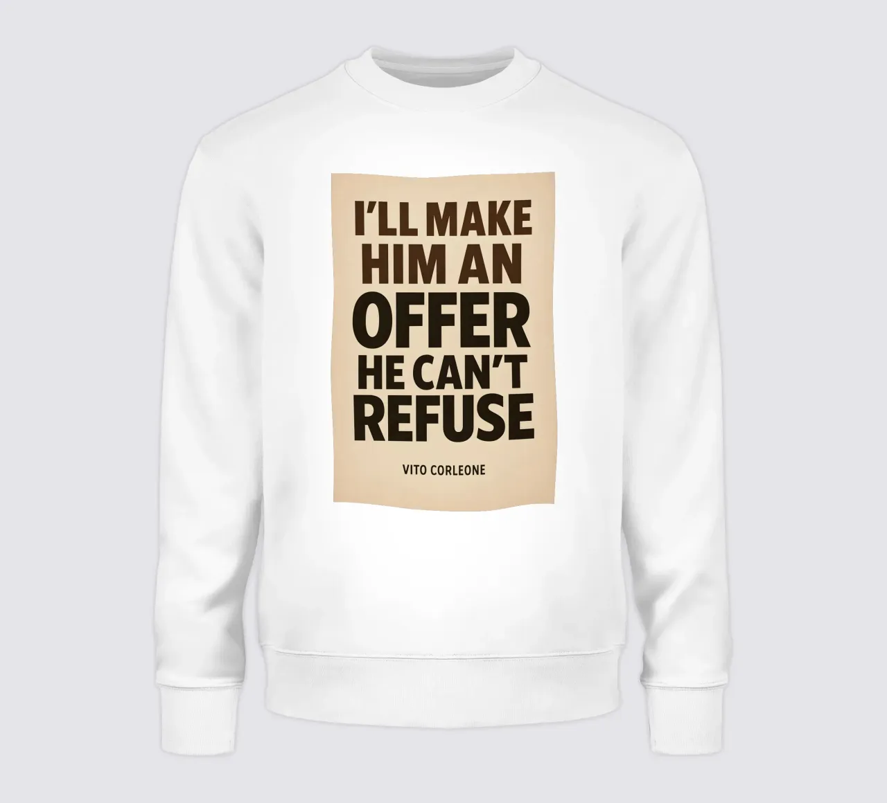 An Offer He Can’t Refuse Print sweatshirt van MoviesArt