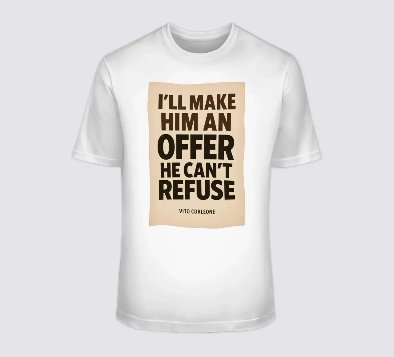 An Offer He Can’t Refuse Print t-shirt da MoviesArt