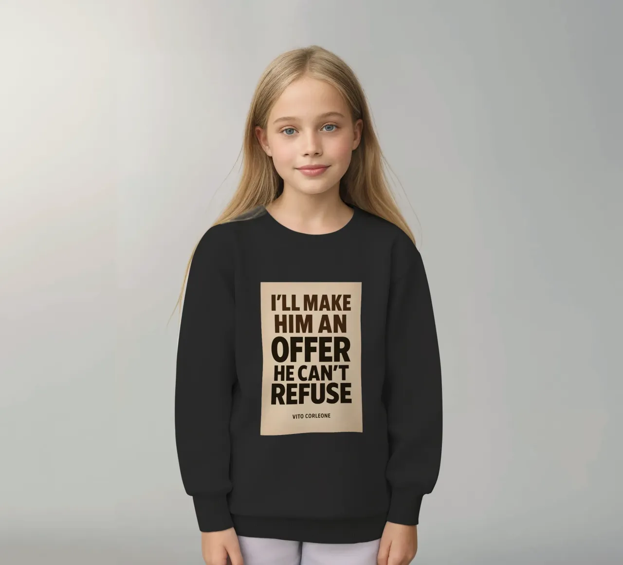 An Offer He Can’t Refuse Print felpa bambino da MoviesArt