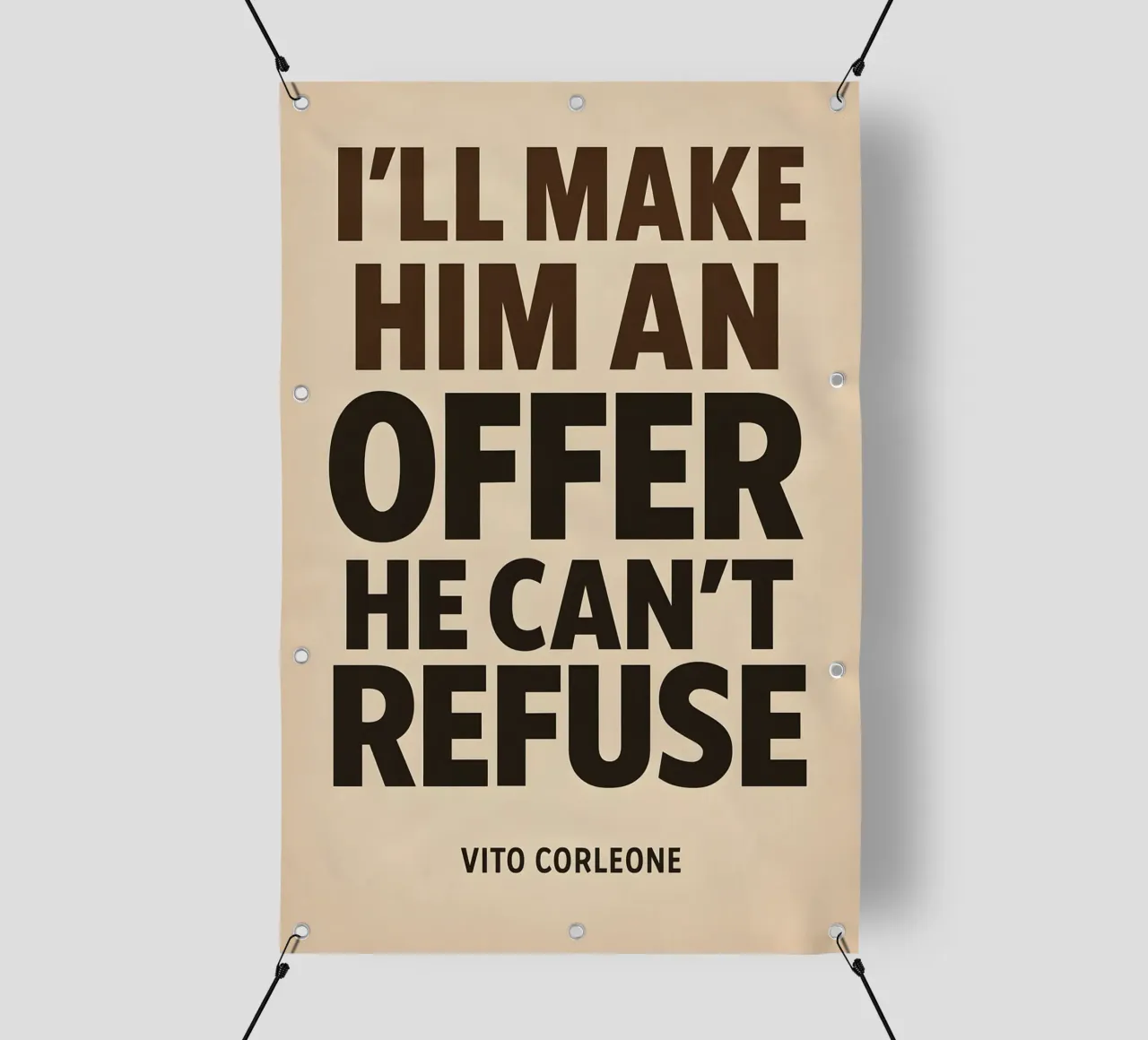 An Offer He Can’t Refuse Print telo in pvc da MoviesArt