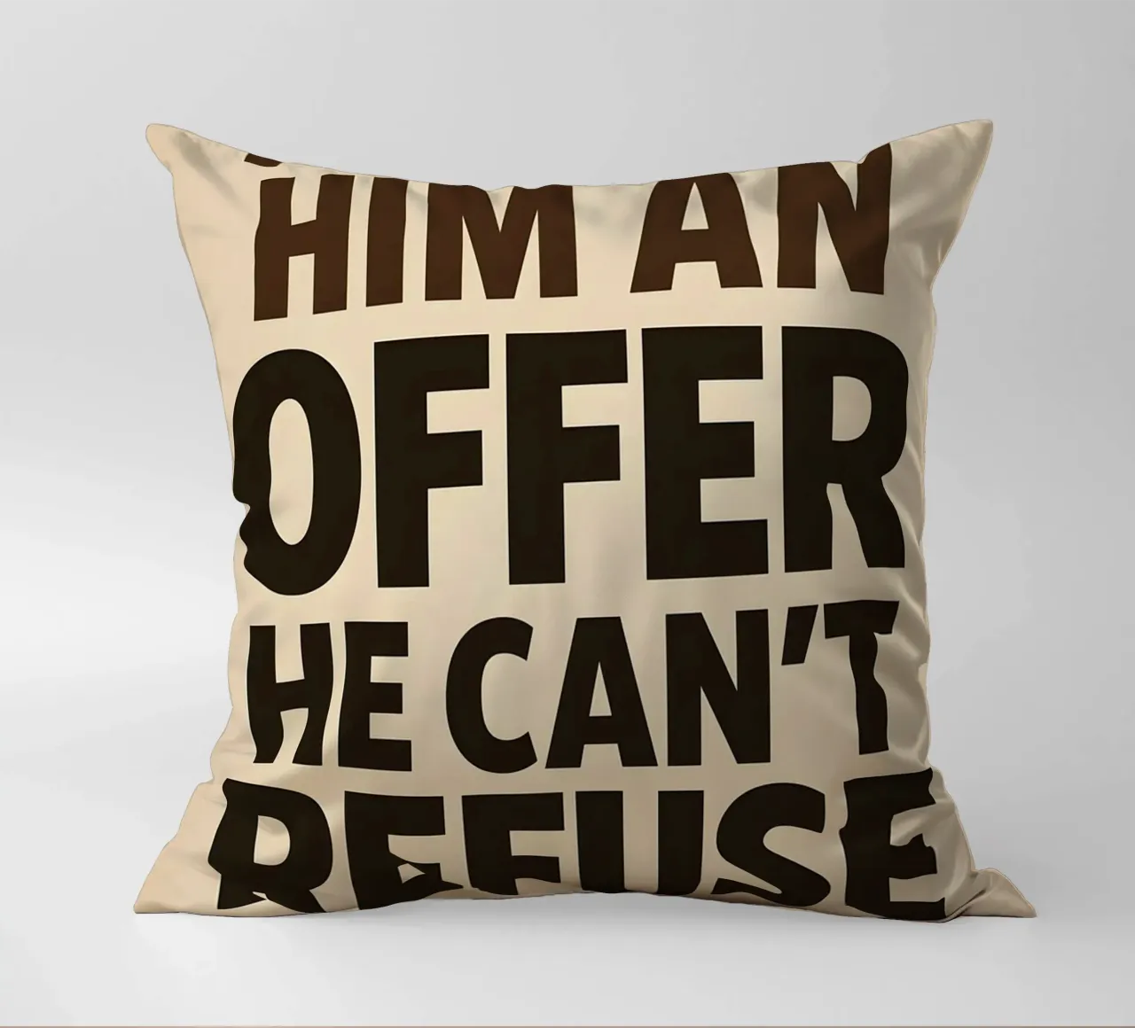 An Offer He Can’t Refuse Print cuscino da MoviesArt